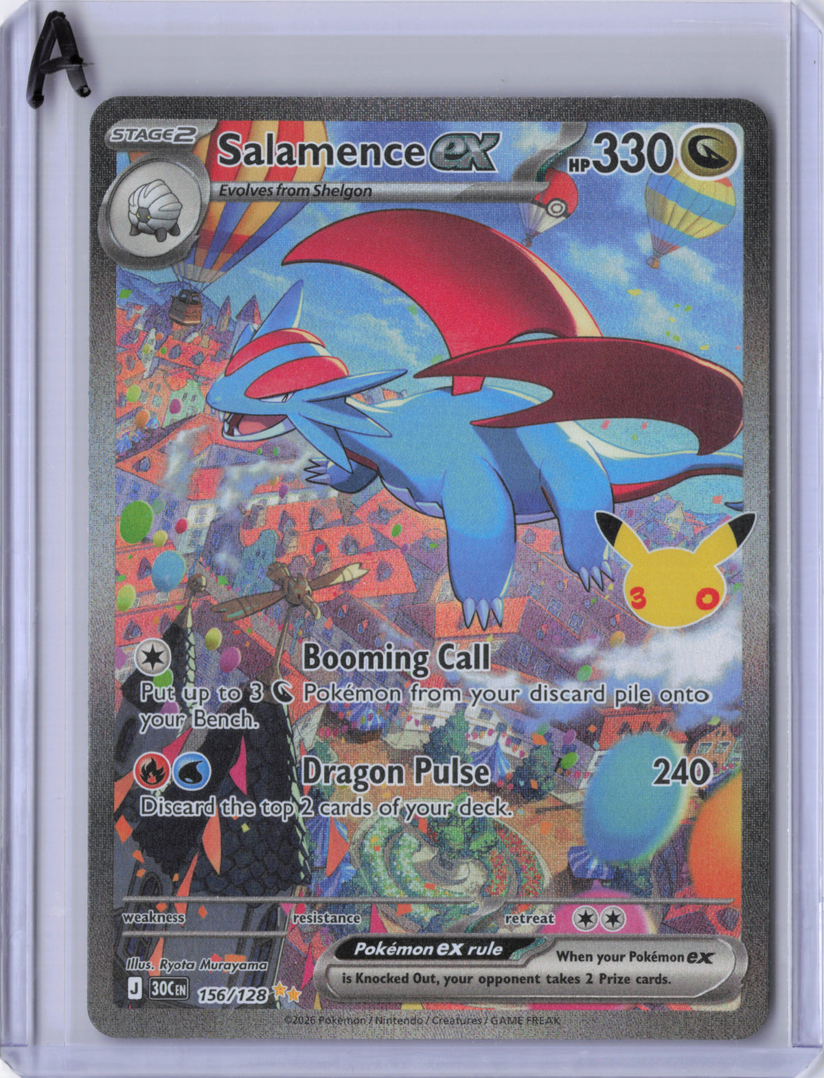 Salamence ex - 156/128 - 30th Celebration - NM