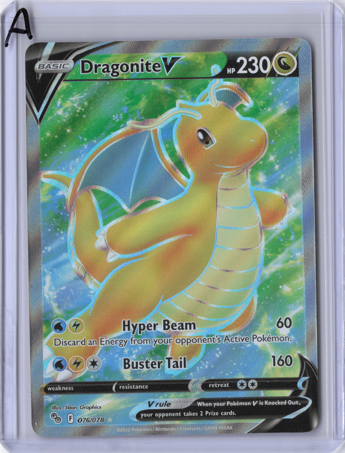 Dragonite V - 076/078 - Pokémon GO