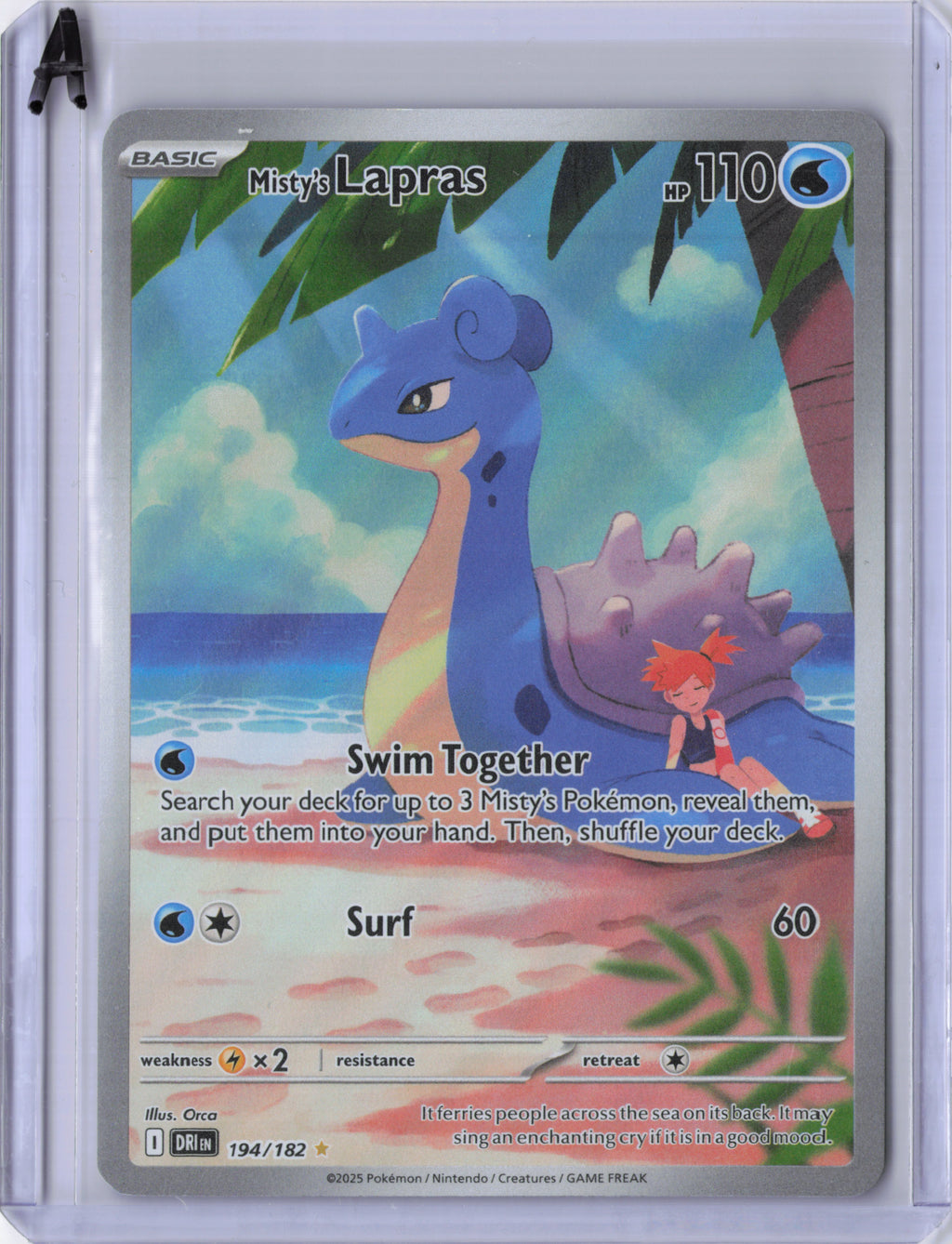 Misty's Lapras - 194/182 - Destined Rivals - NM