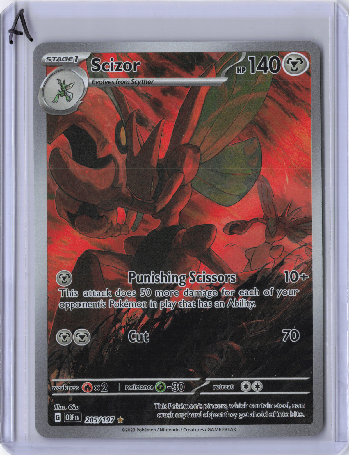 Scizor - 205/197 - Obsidian Flames - MP