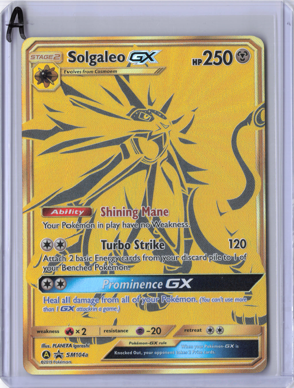 Solgaleo-GX - SM104a - SM Black Star Promos