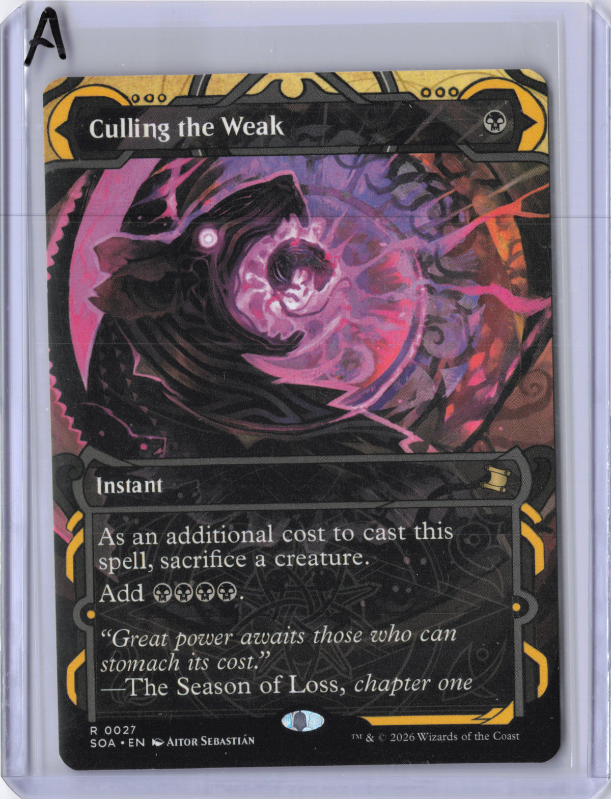 Culling the Weak - 27 - Secrets of Strixhaven Mystical Archive - NM