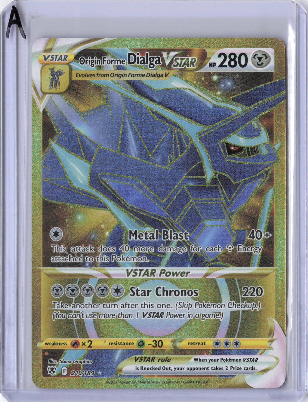 Origin Forme Dialga VSTAR - 210/189 - Astral Radiance