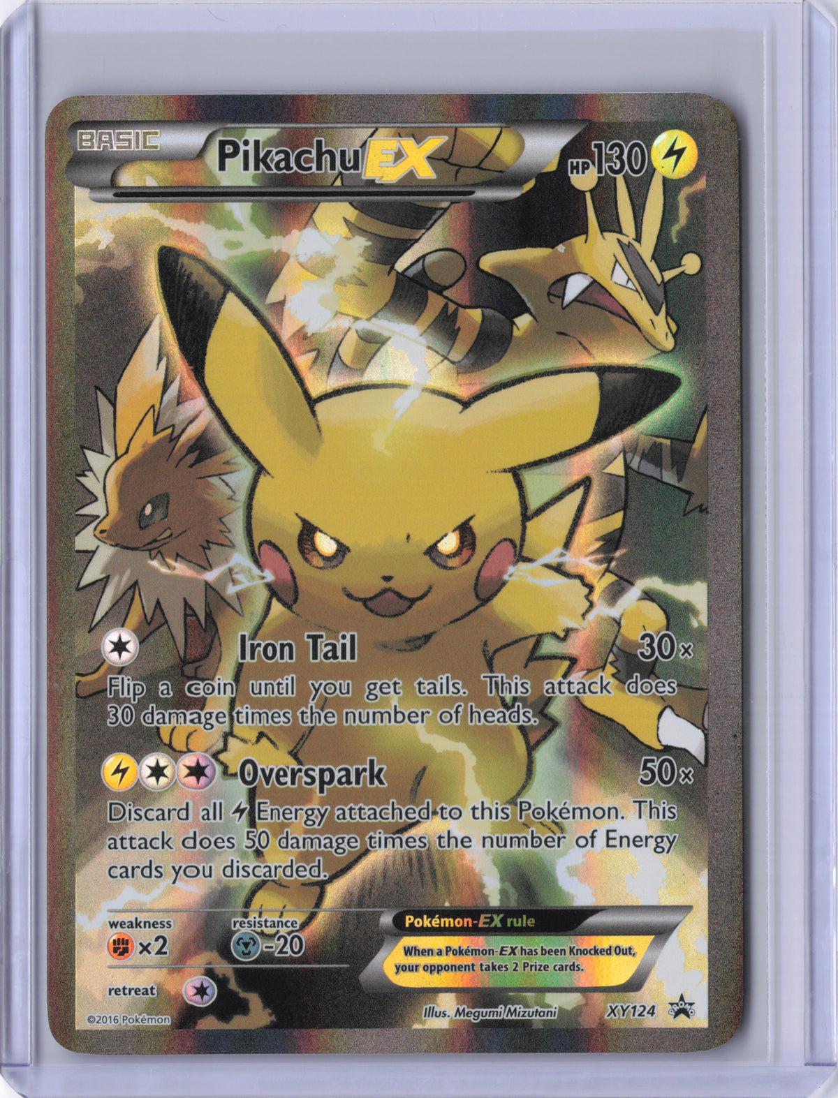 Pikachu-EX - XY124 - XY Black Star Promos - MP