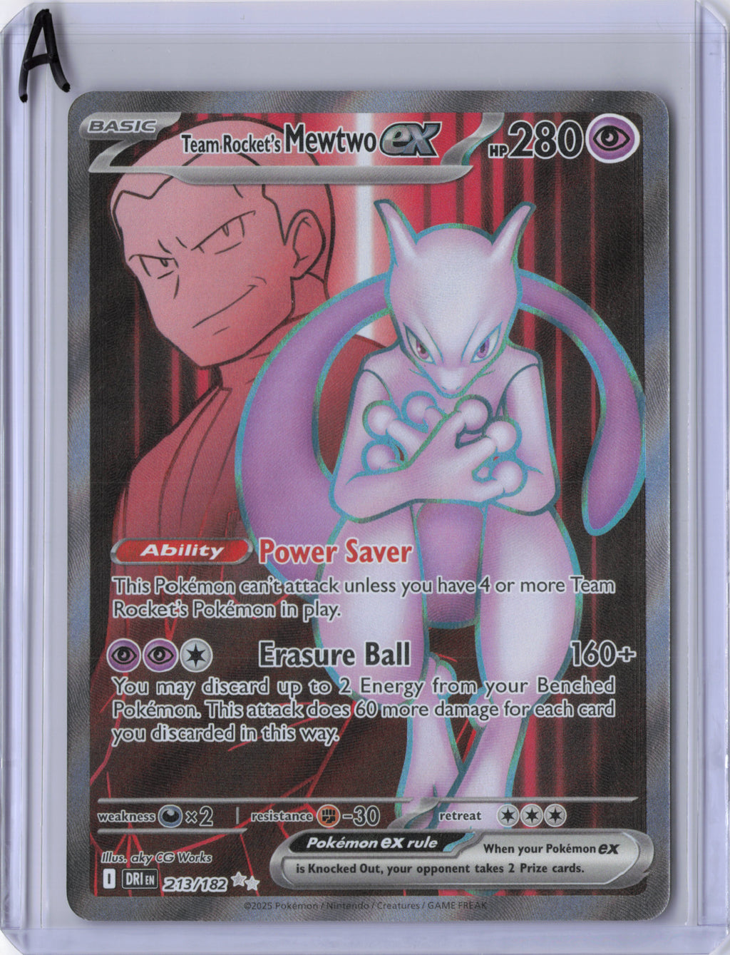 Team Rocket's Mewtwo ex - 213/182 - Destined Rivals