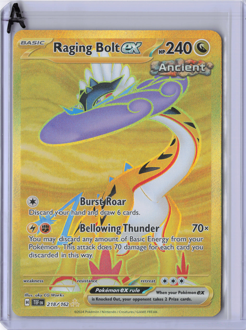 Raging Bolt ex - 218/162 - Temporal Forces