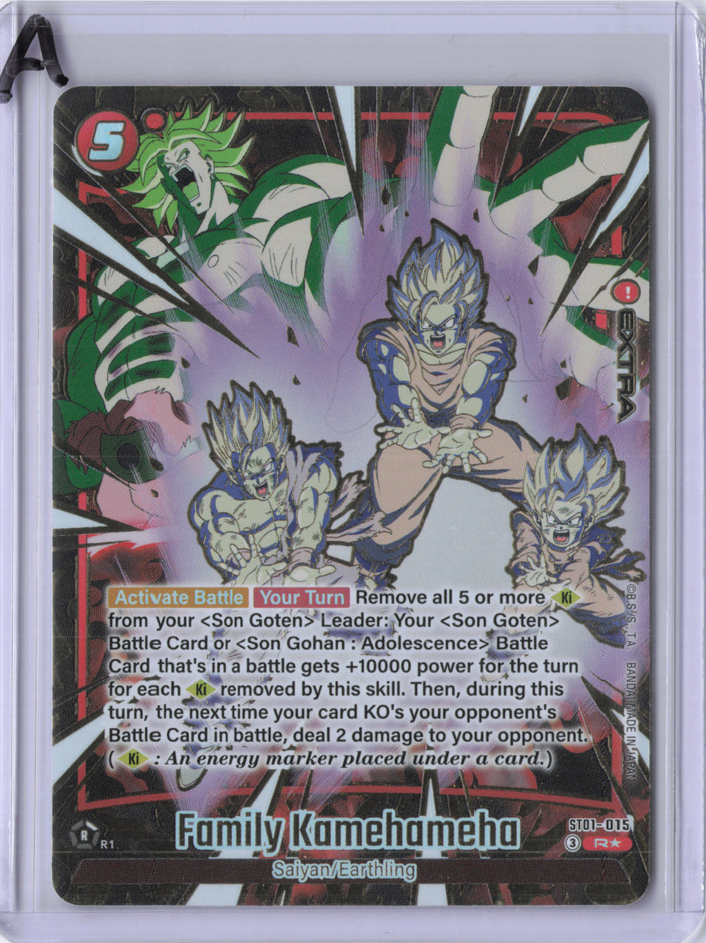 Family Kamehameha (Alternate Art) - ST01-015 - Story Booster 01
