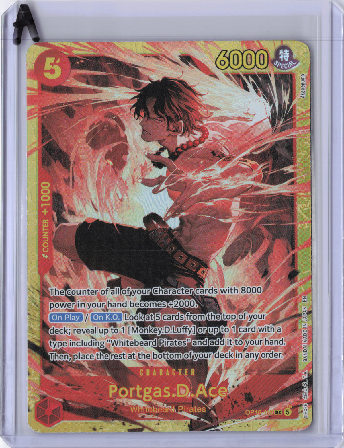 Portgas.D.Ace - OP16-118 - The Time Of Battle