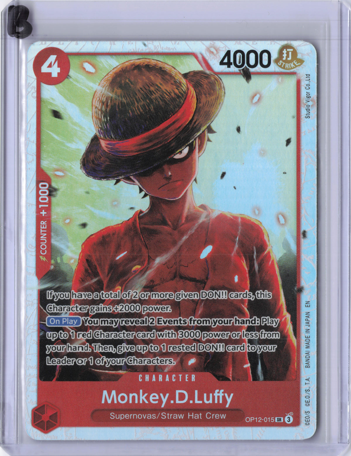 Monkey.D.Luffy - OP12-015 - Legacy of the Master