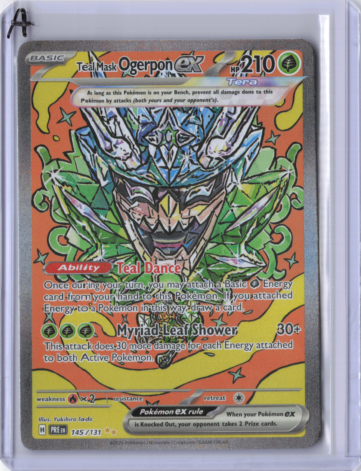 Teal Mask Ogerpon ex - 145/131 - Prismatic Evolutions - LP