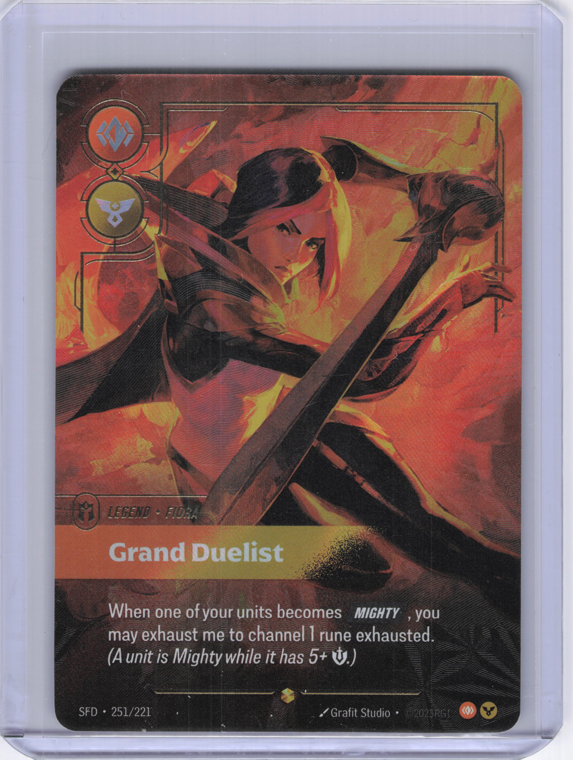 Fiora - Grand Duelist (Overnumbered) - Spiritforged (SFD)