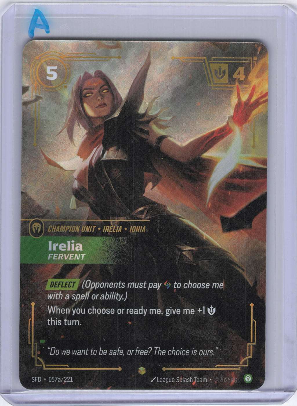 Irelia - Fervent (Alternate Art) - Spiritforged (SFD)