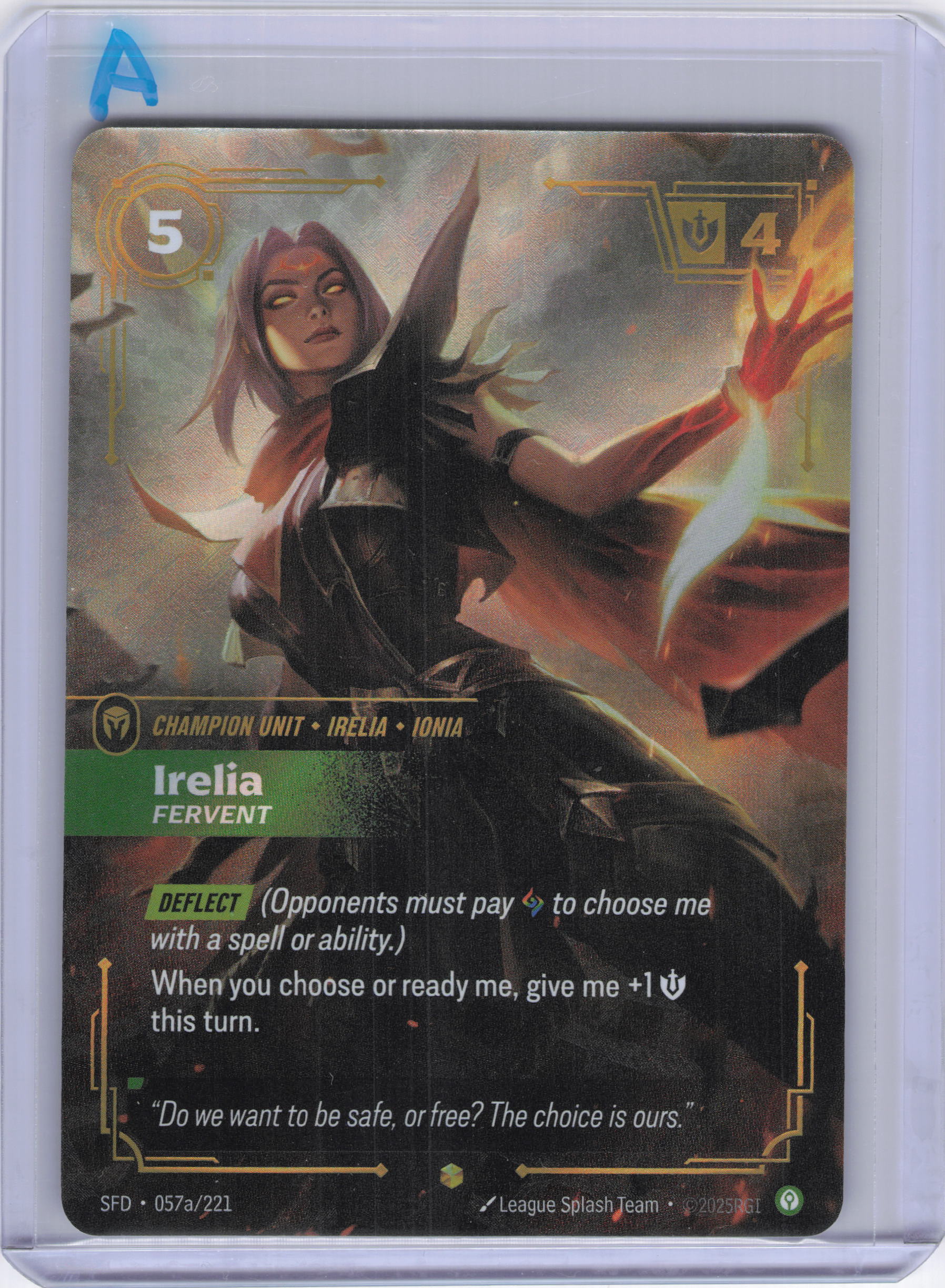 Irelia - Fervent (Alternate Art) - Spiritforged (SFD)