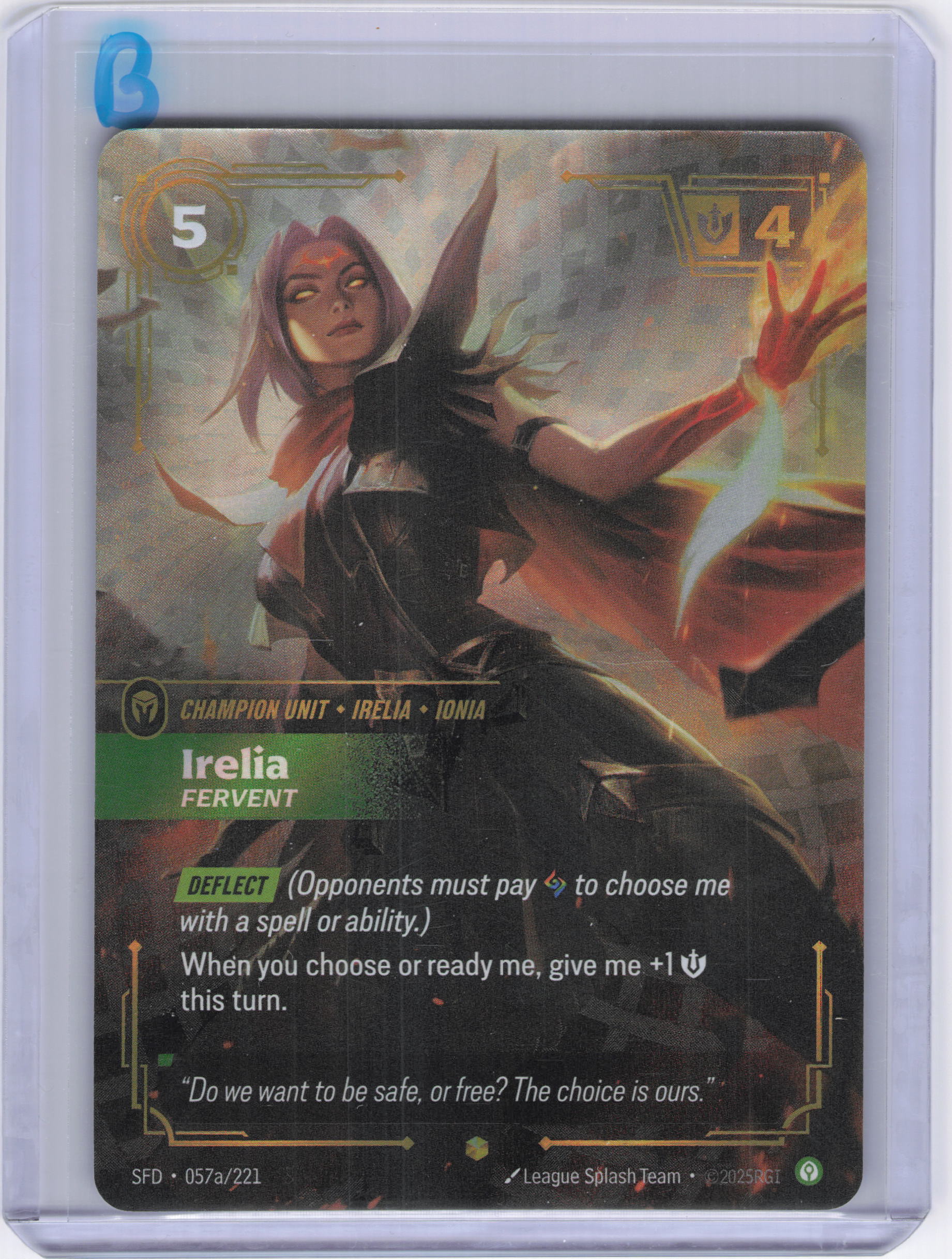 Irelia - Fervent (Alternate Art) - Spiritforged (SFD)