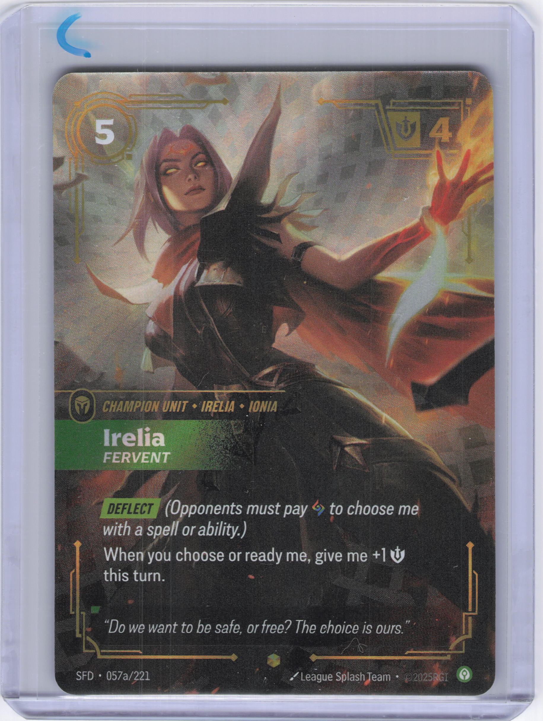Irelia - Fervent (Alternate Art) - Spiritforged (SFD)