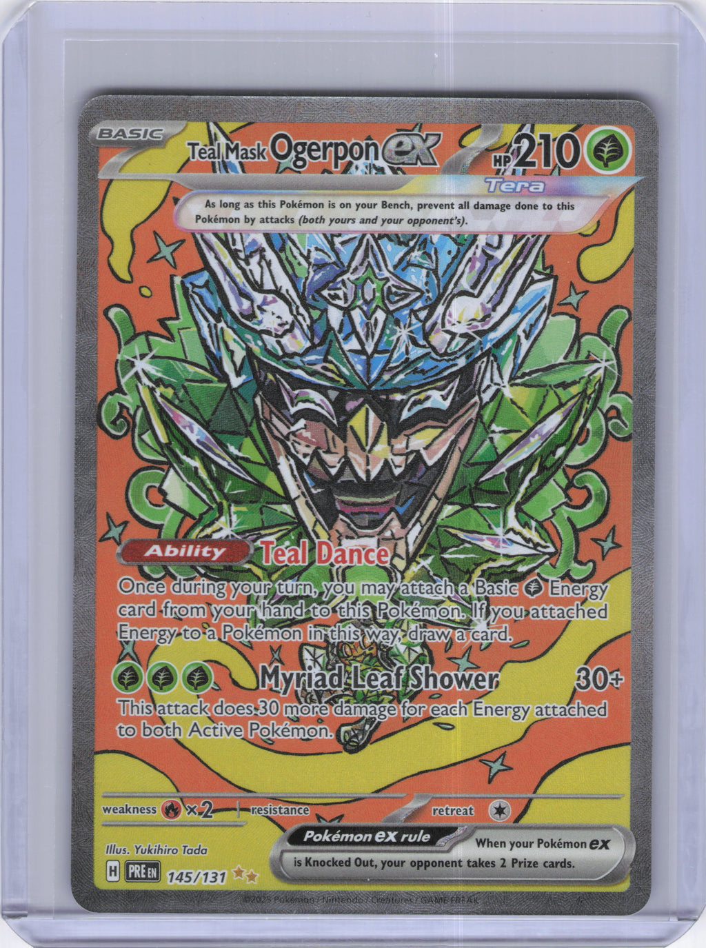 Teal Mask Ogerpon ex - 145/131 - SV: Prismatic Evolutions (PRE)