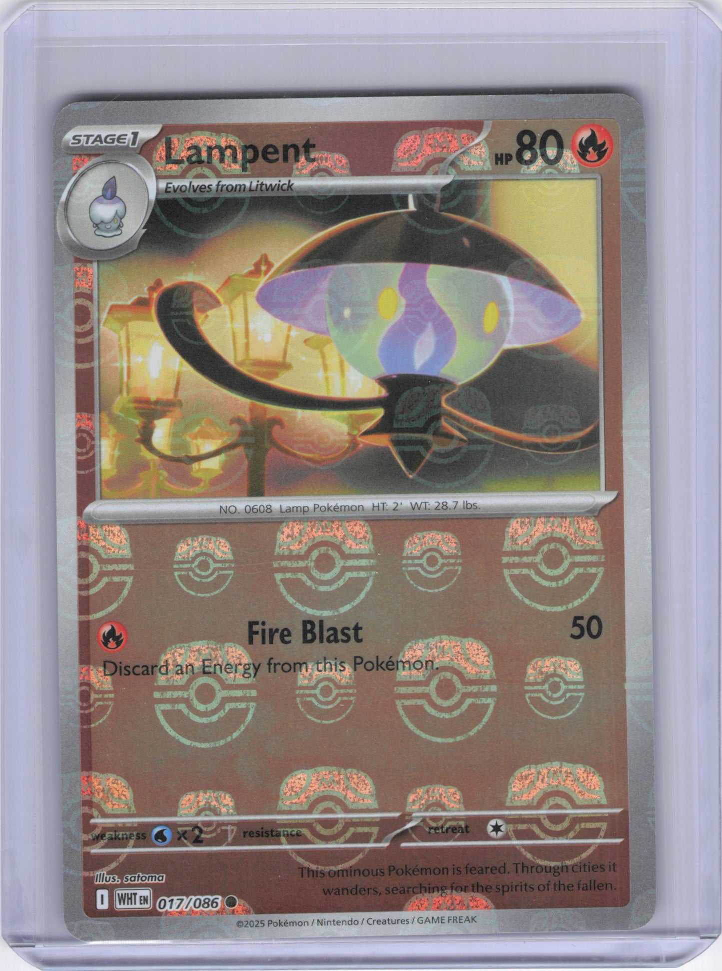 Lampent (Master Ball Pattern) - SV: White Flare (WHT)