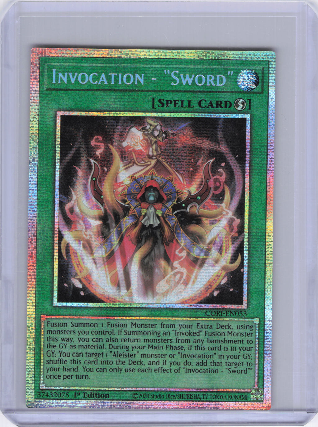 Invocation - "Sword" (Starlight Rare) - Chaos Origins (CORI)