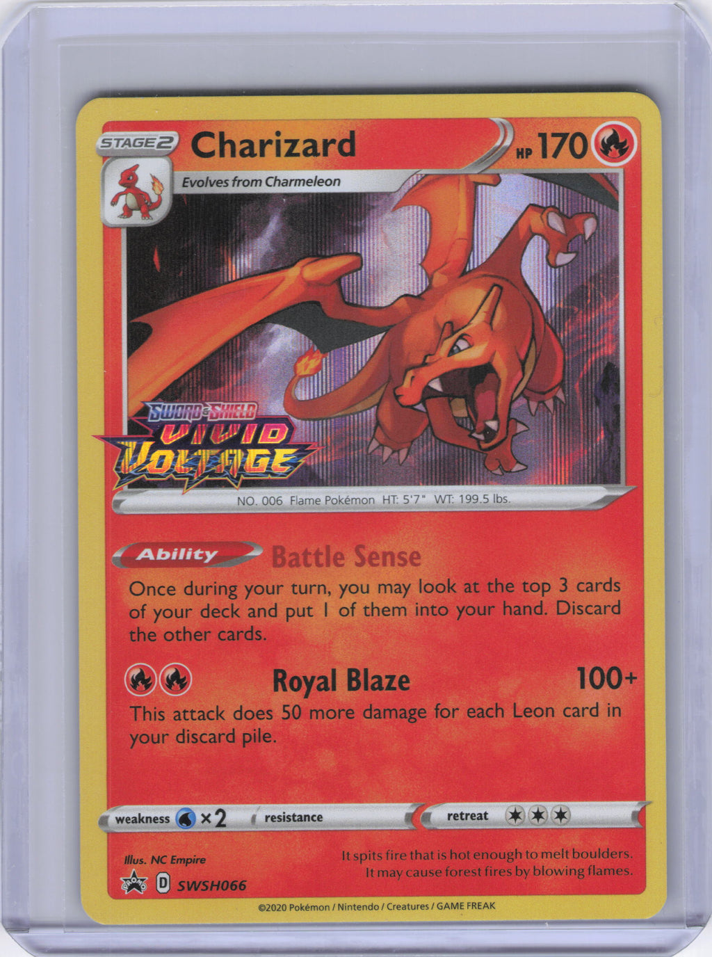 Charizard - SWSH066 (Prerelease) - SWSH: Sword & Shield Promo Cards (SWSD)