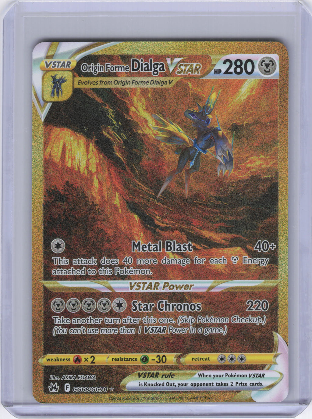 Origin Forme Dialga VSTAR (Secret) - SWSH: Crown Zenith: Galarian Gallery (CRZ:GG)