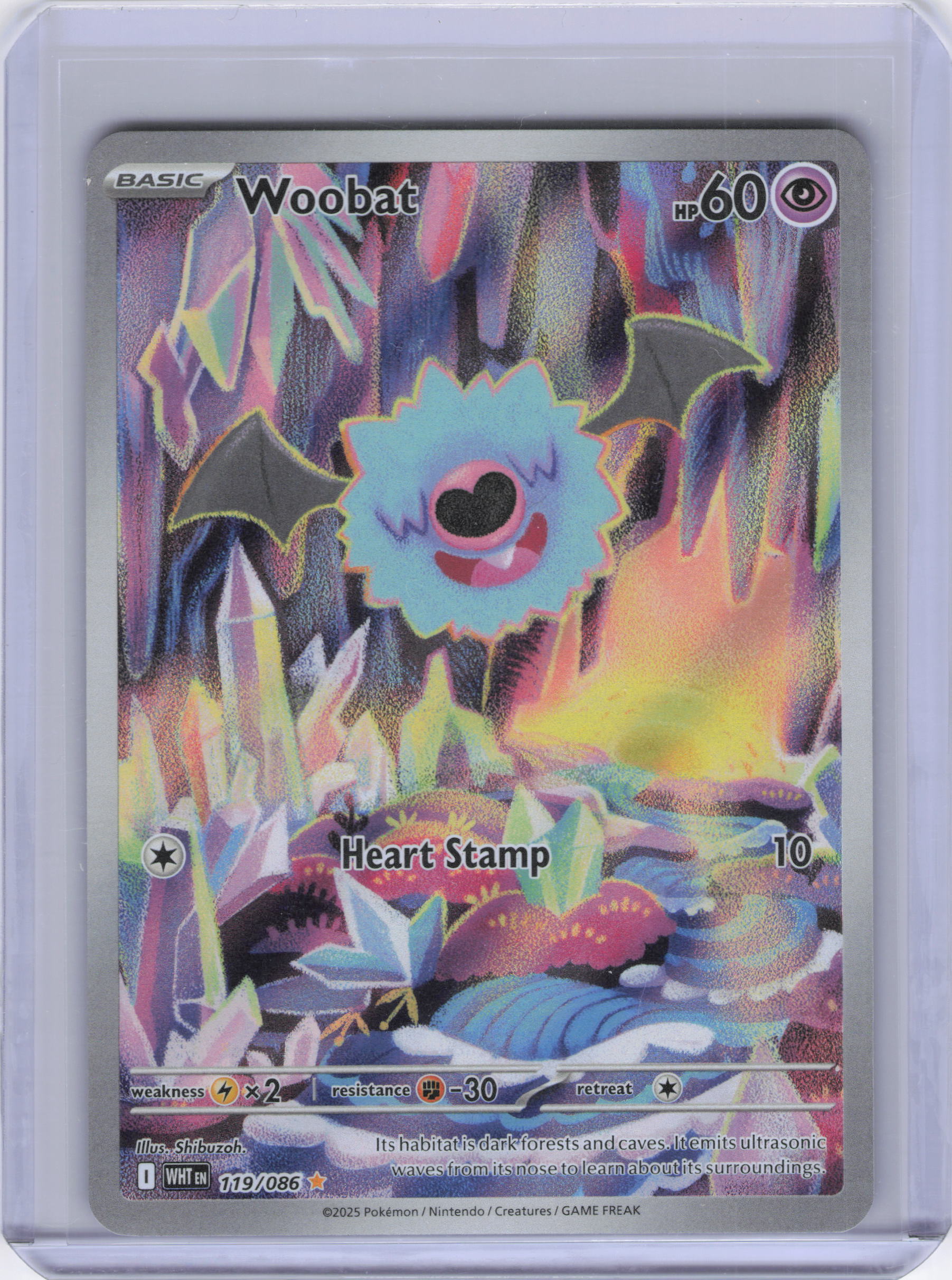 Woobat - 119/086 - SV: White Flare (WHT)