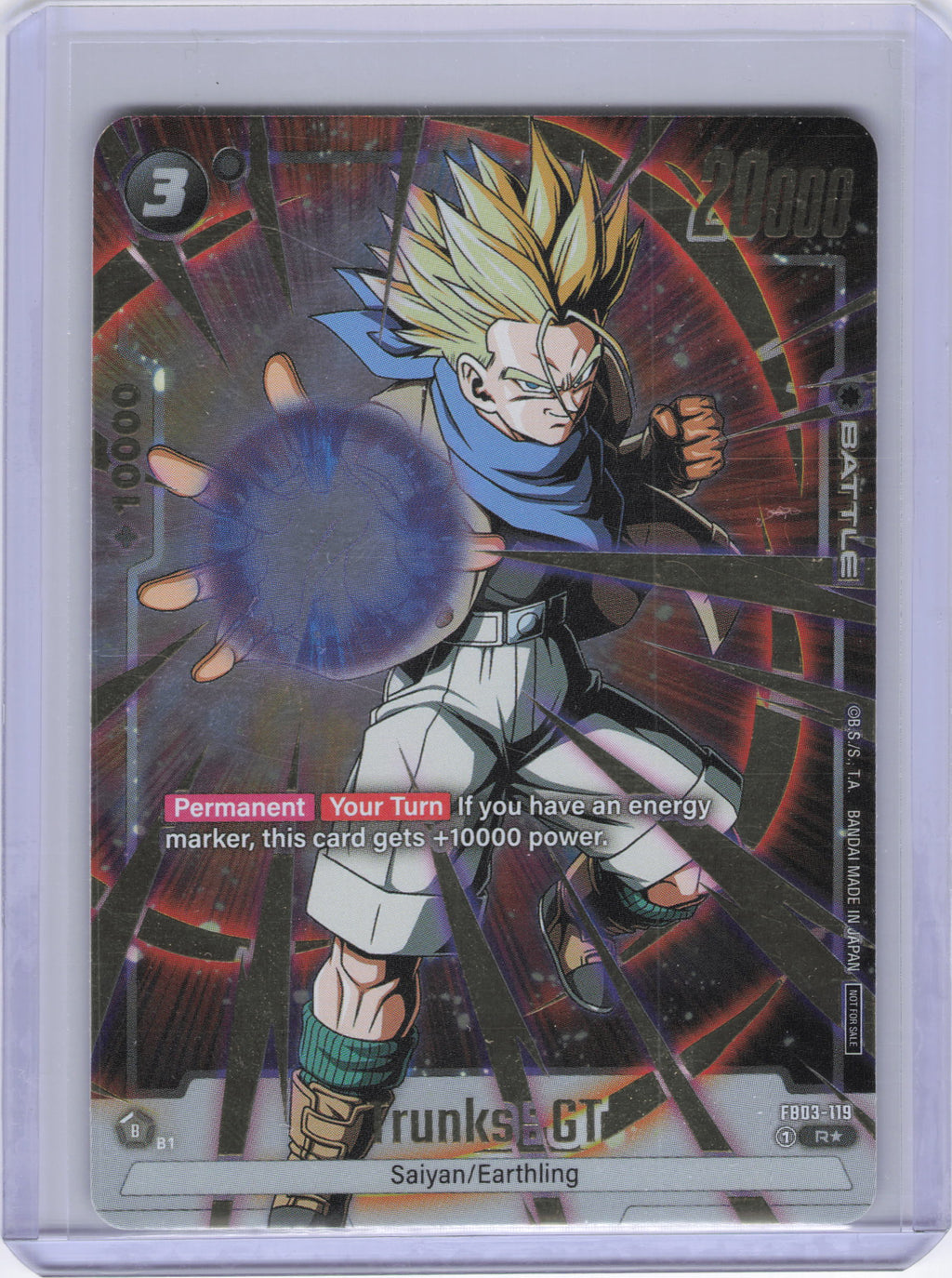 Trunks : GT - FB03-119 (Championship Pack 02) (Gold) - Tournament and Championship Promos (DBSFW_TPR)