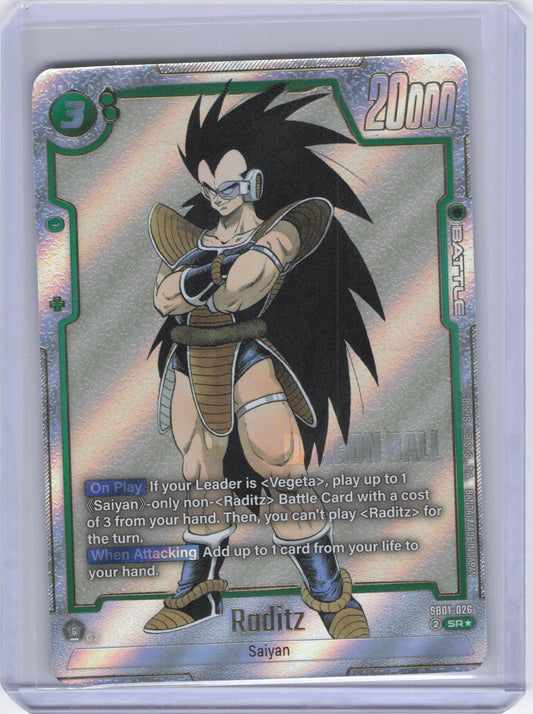 Raditz - SB01-026 (Alternate Art) - Manga Booster 01 (SB01)
