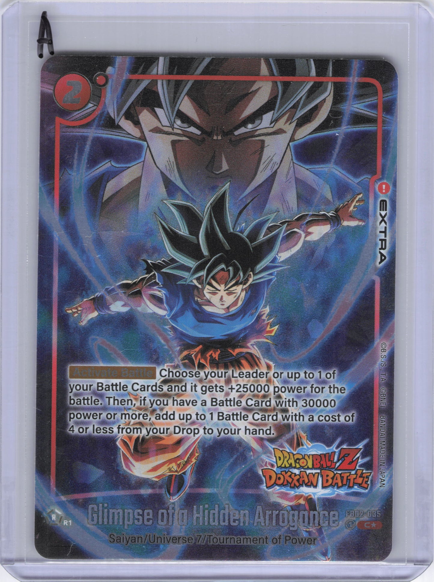 Glimpse of a Hidden Arrogance (Dragon Ball Z Dokkan Battle Alternate Art) - Blazing Aura Alternate Art Reprints (FB02_AR)