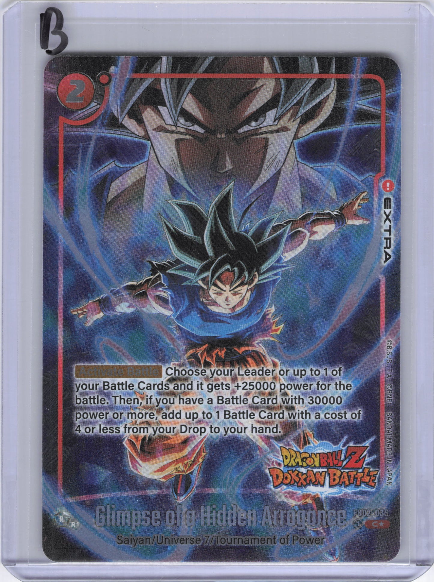 Glimpse of a Hidden Arrogance (Dragon Ball Z Dokkan Battle Alternate Art) - Blazing Aura Alternate Art Reprints (FB02_AR)