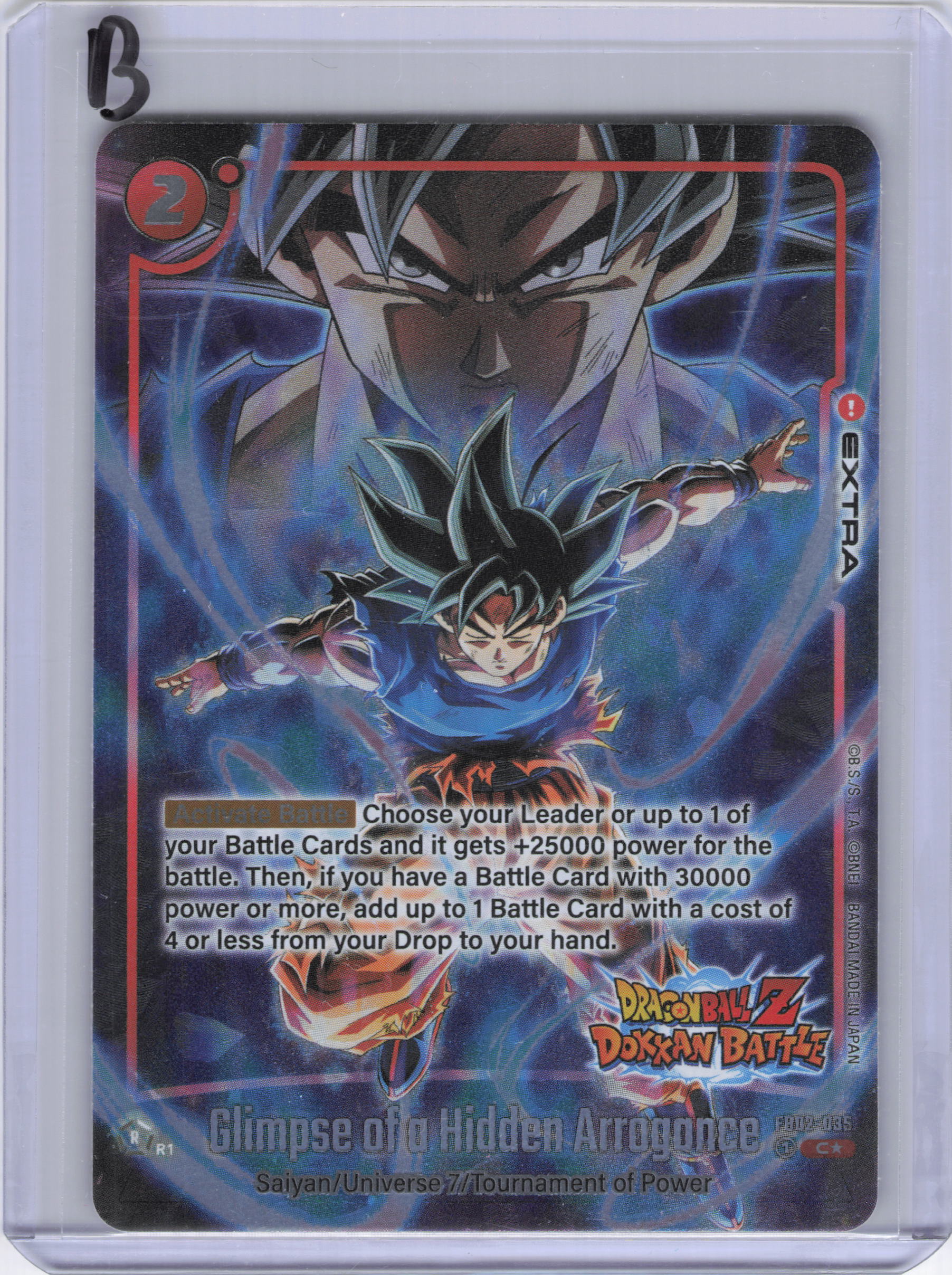 Glimpse of a Hidden Arrogance (Dragon Ball Z Dokkan Battle Alternate Art) - Blazing Aura Alternate Art Reprints (FB02_AR)