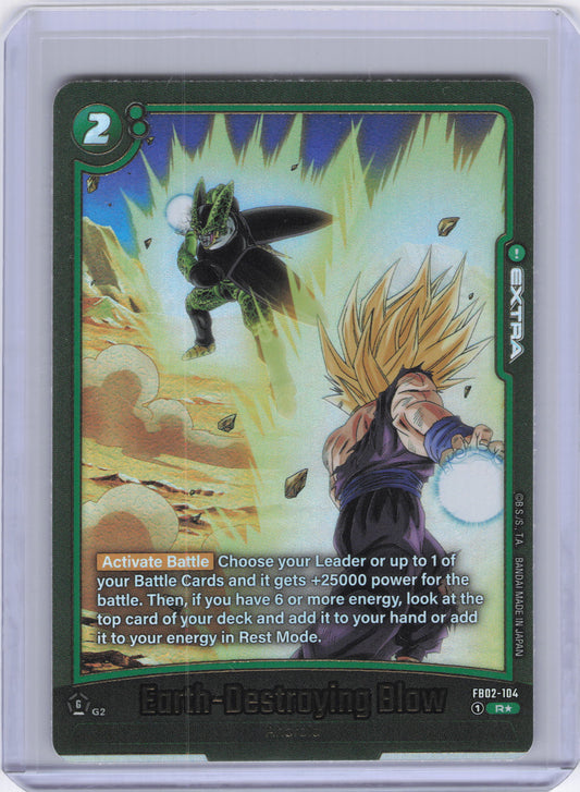 Earth-Destroying Blow (Alternate Art) - Blazing Aura Alternate Art Reprints (FB02_AR)