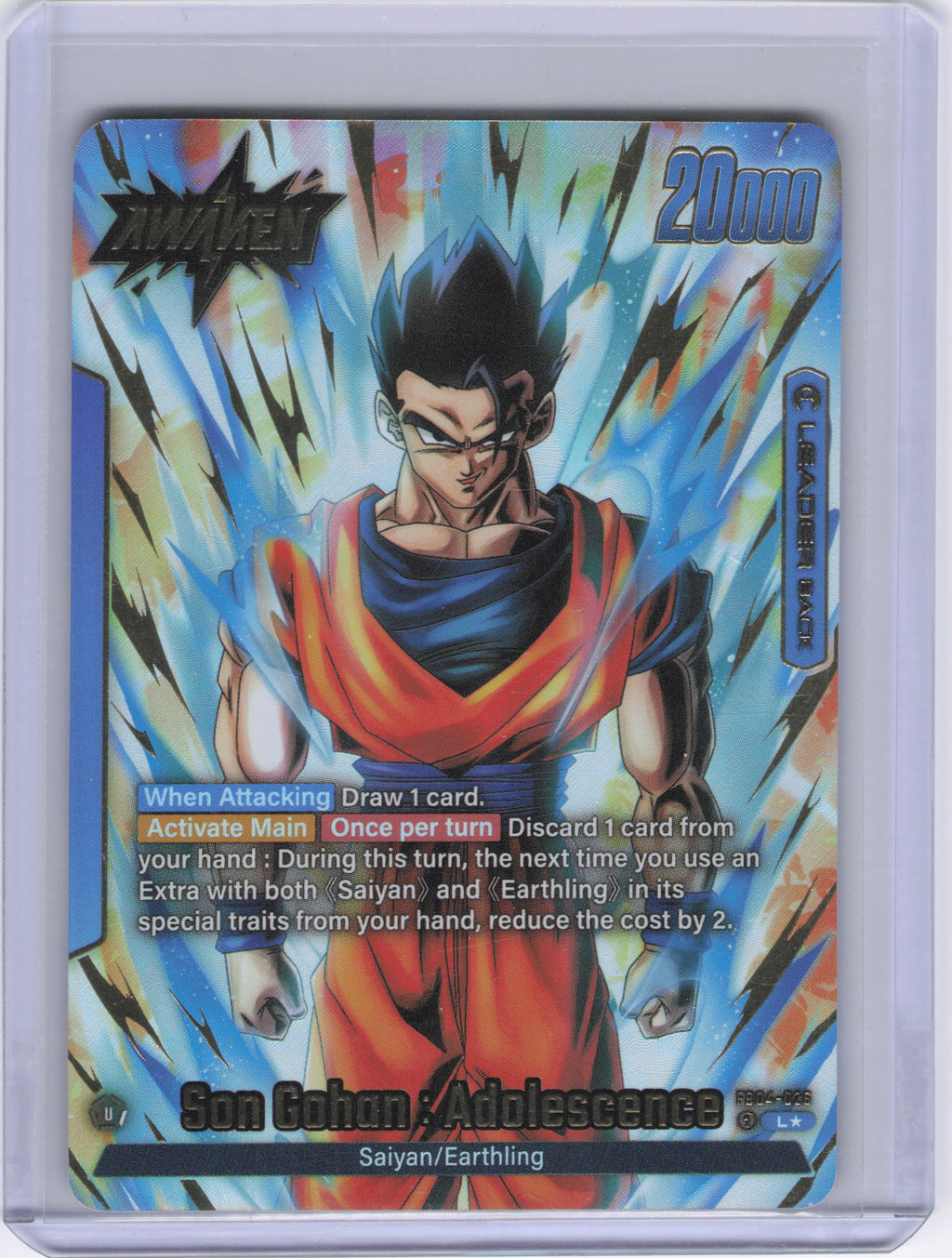 Son Gohan : Adolescence - FB04-026 (Alternate Art) - Ultra Limit (FB04)