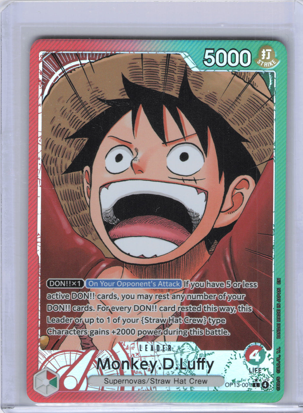Monkey.D.Luffy (001) (Alternate Art) - Carrying On His Will (OP13)