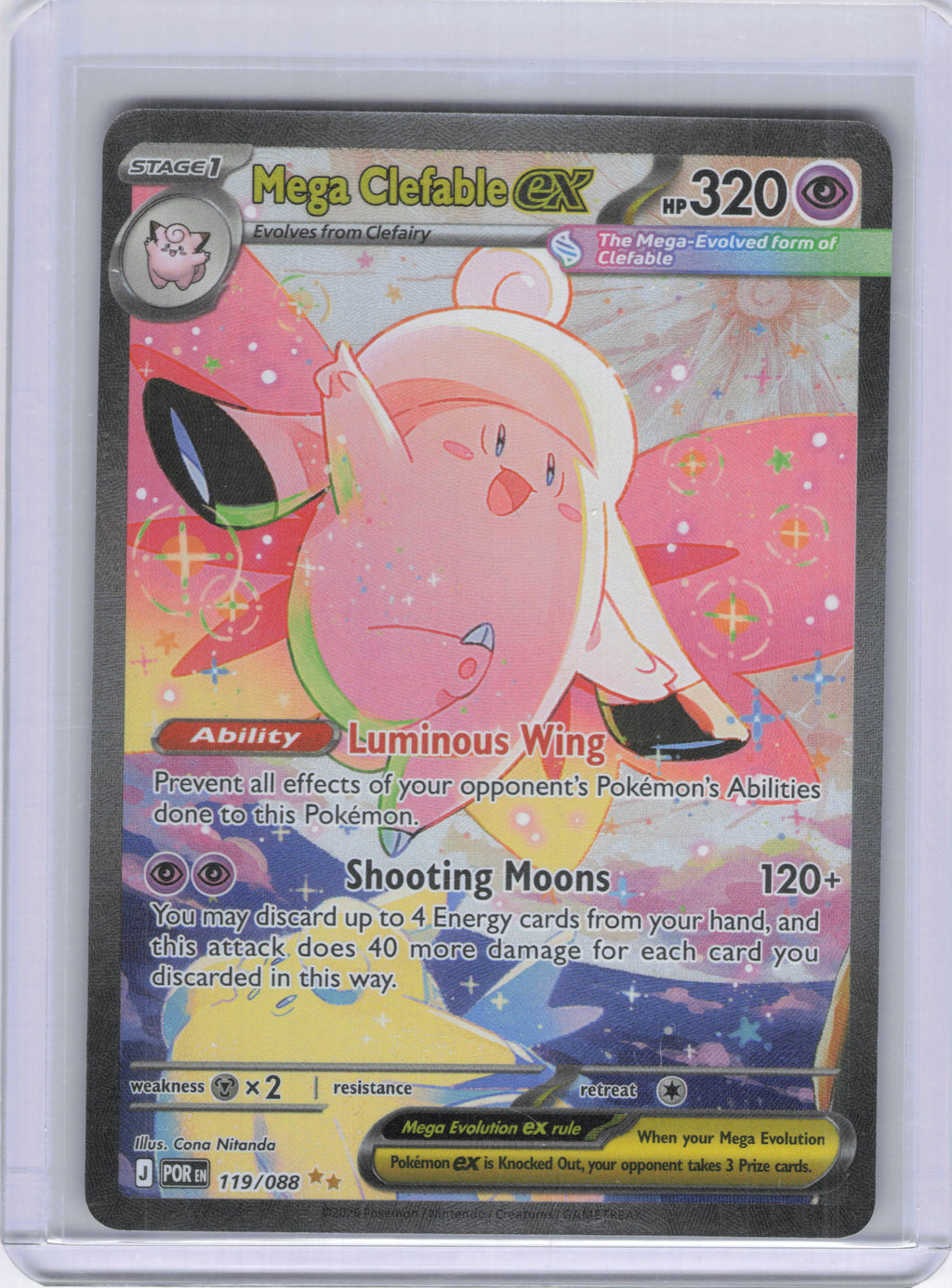 Mega Clefable ex - 119/088 - ME03: Perfect Order (POR)