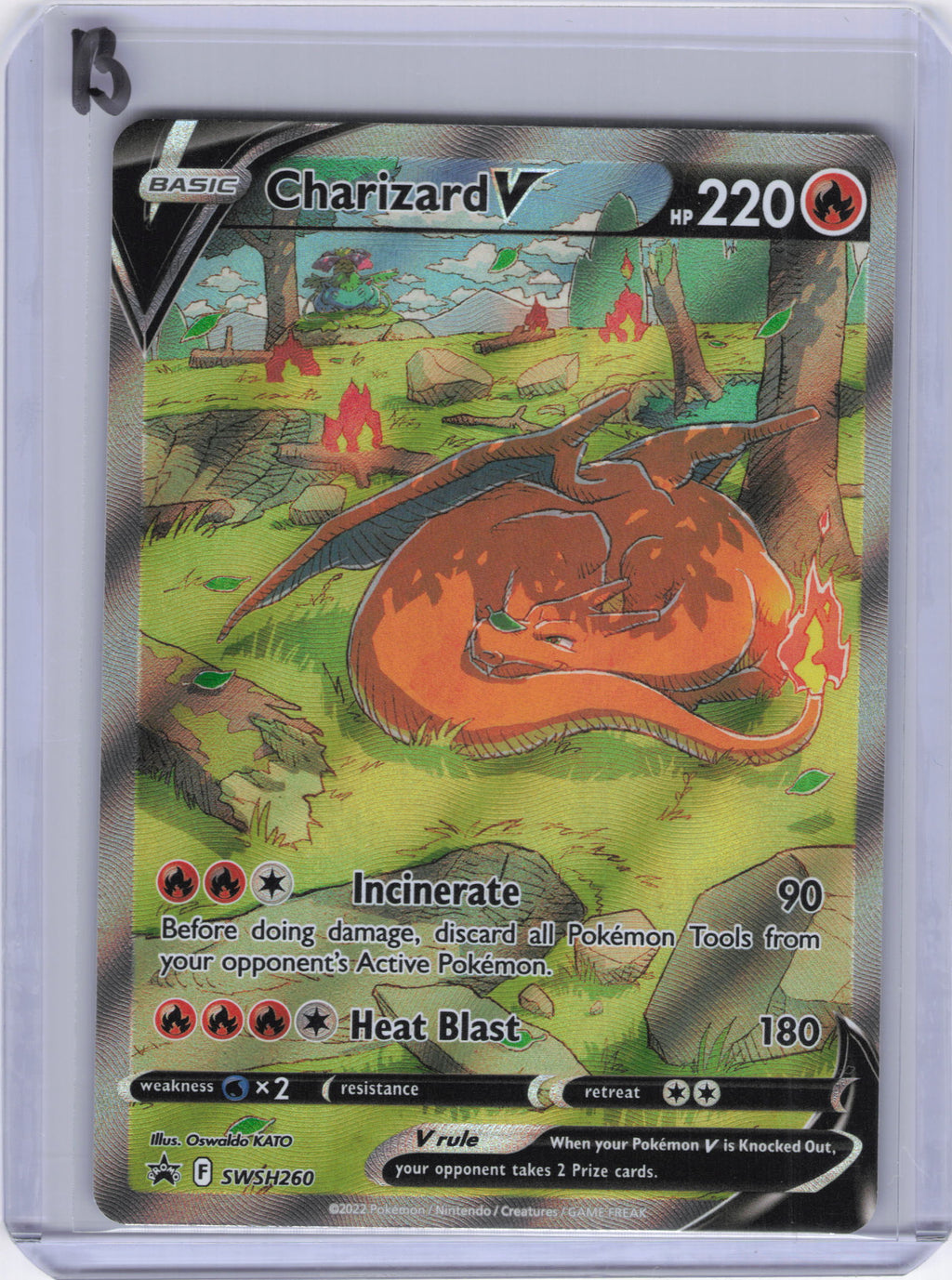 Charizard V - SWSH260 - SWSH: Sword & Shield Promo Cards (SWSD)