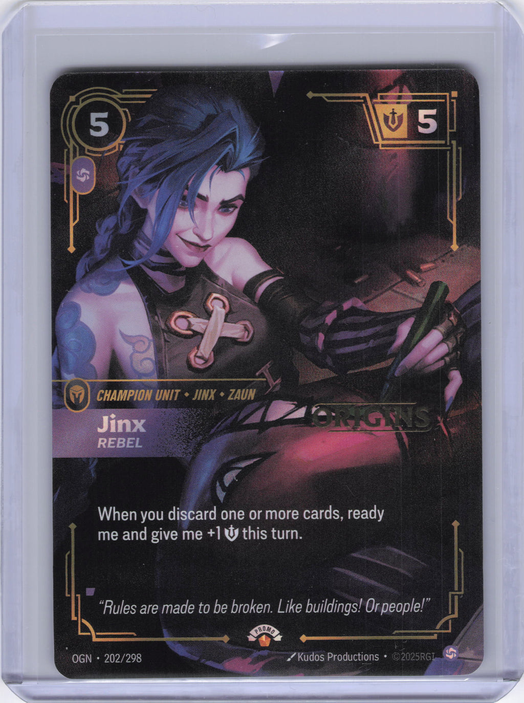 Jinx - Rebel - Riftbound Organized Play Promotional Cards (OPP)