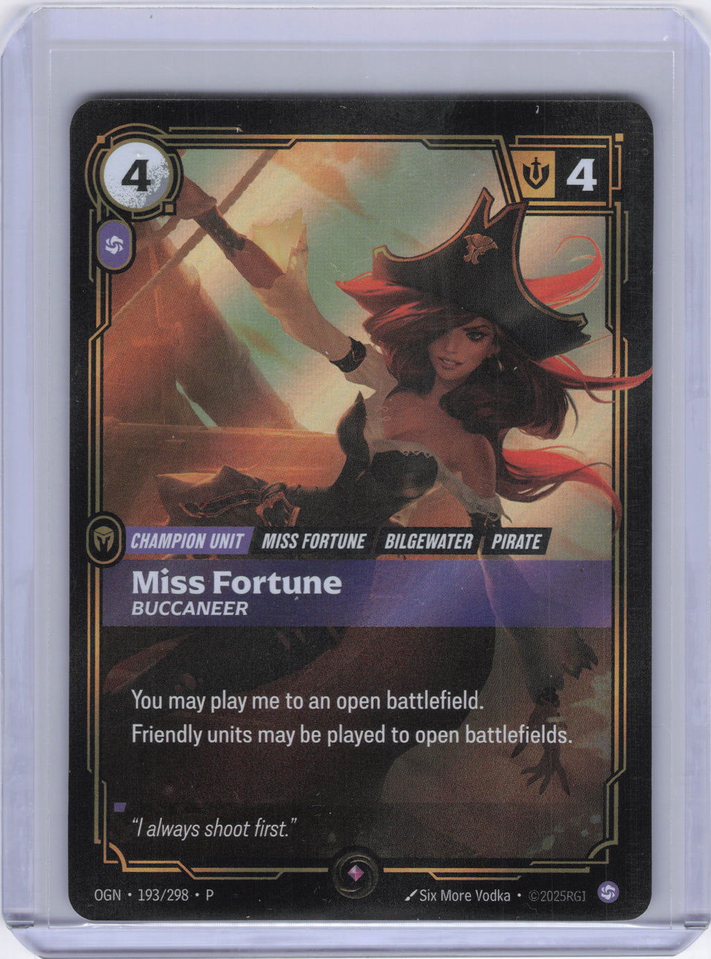 Miss Fortune - Buccaneer - Riftbound Organized Play Promotional Cards (OPP)