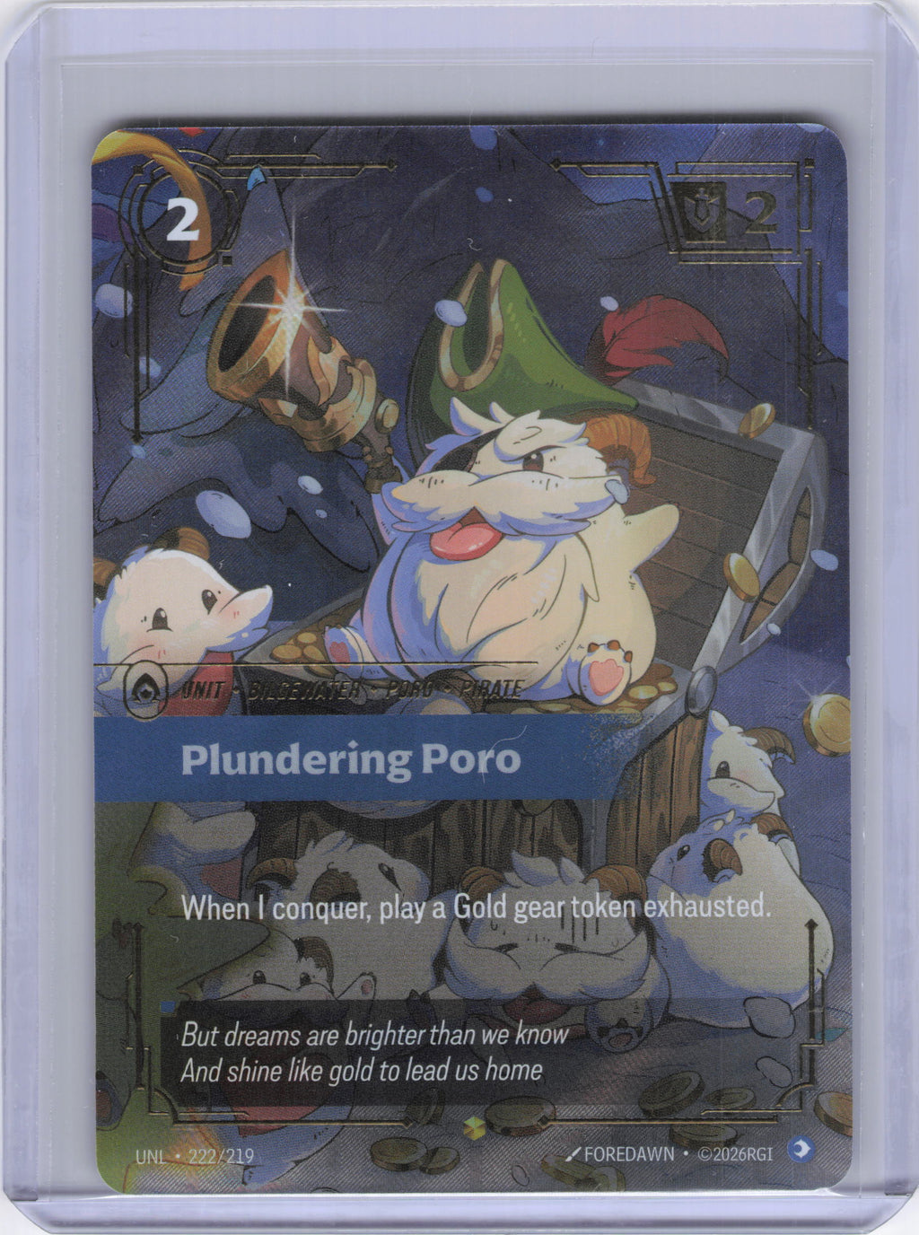 Plundering Poro (Overnumbered) - Unleashed (UNL)