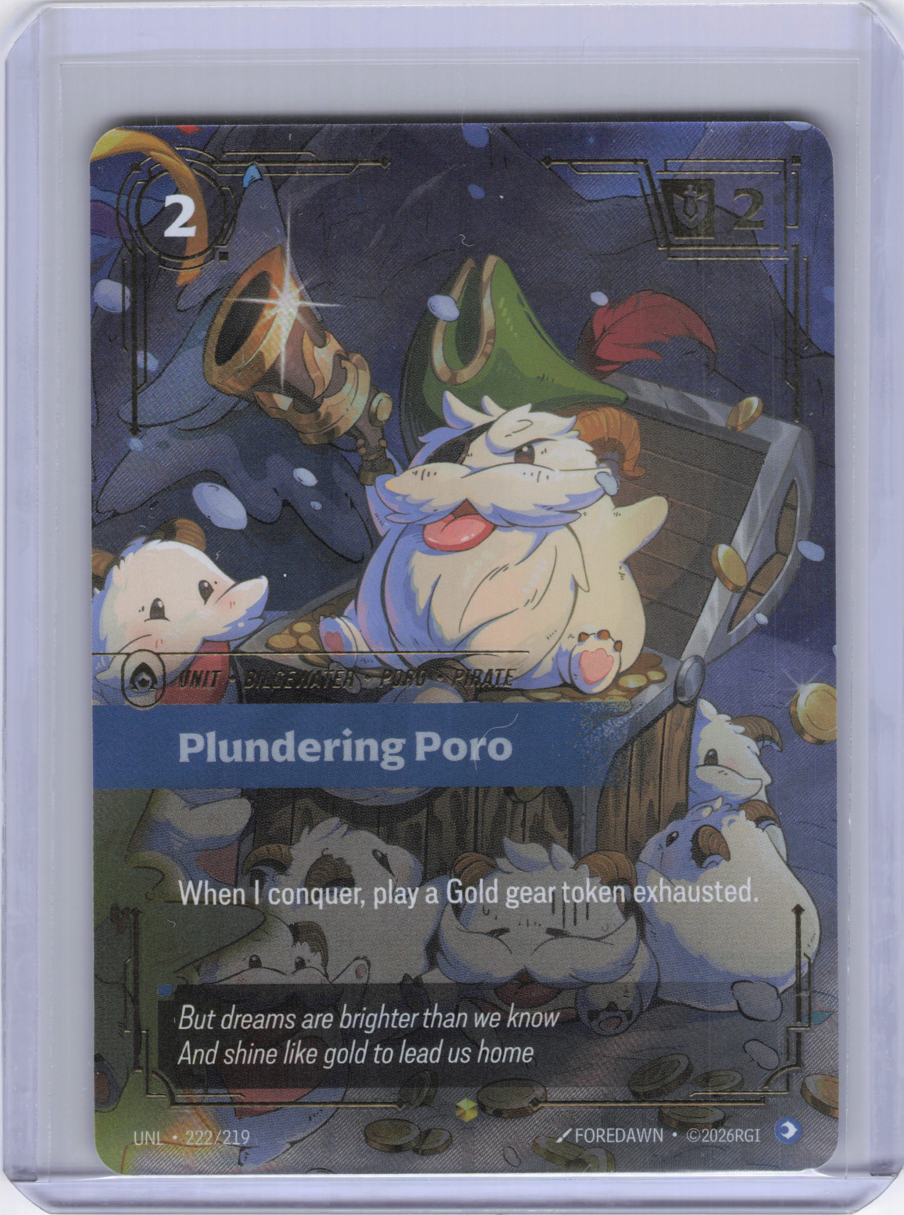 Plundering Poro (Overnumbered) - Unleashed (UNL)