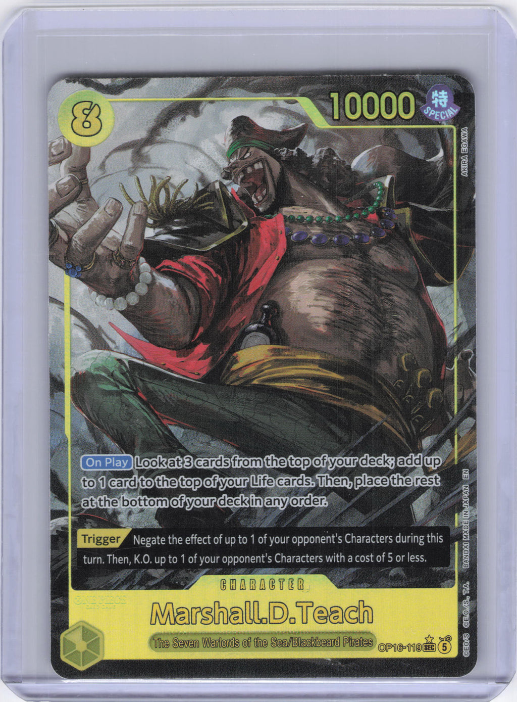 Marshall.D.Teach (119) (Alternate Art) - The Time of Battle (OP16)