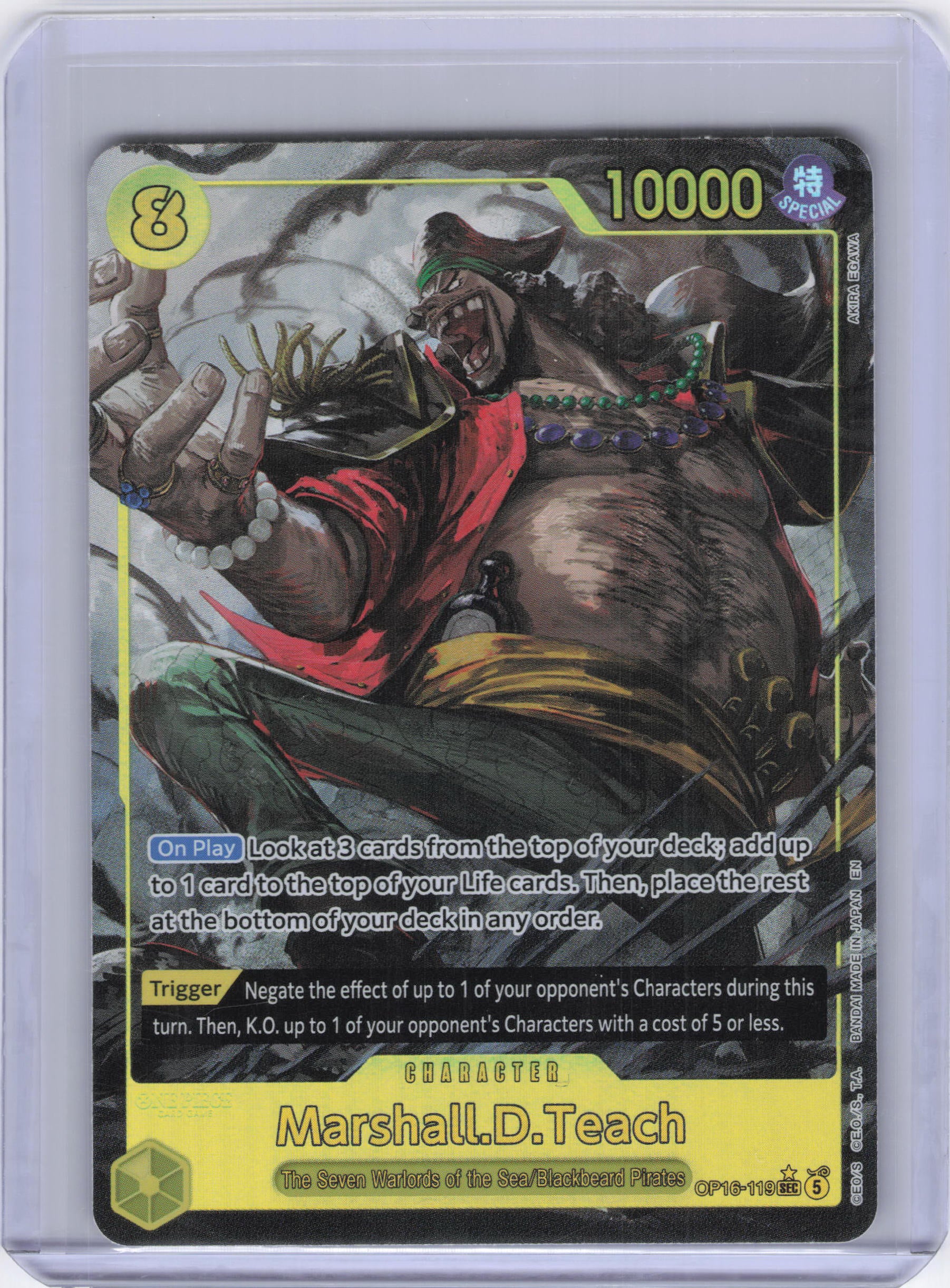 Marshall.D.Teach (119) (Alternate Art) - The Time of Battle (OP16)