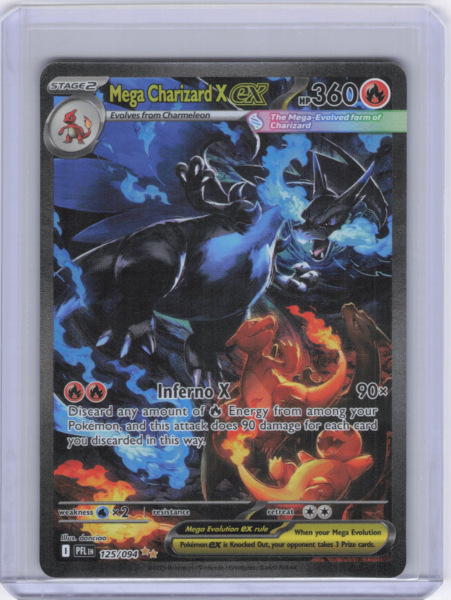 Mega Charizard X ex - 125/094 - ME02: Phantasmal Flames (PFL)