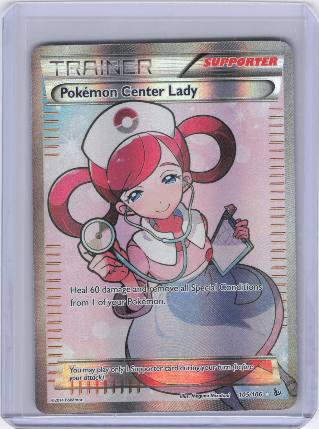 Pokemon Center Lady (105 Full Art) - XY - Flashfire (FLF)