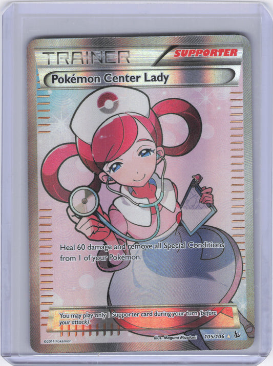 Pokemon Center Lady (105 Full Art) - XY - Flashfire (FLF)