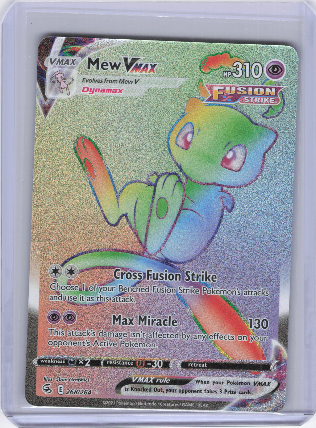 Mew VMAX (Secret) - SWSH08: Fusion Strike (SWSH08)