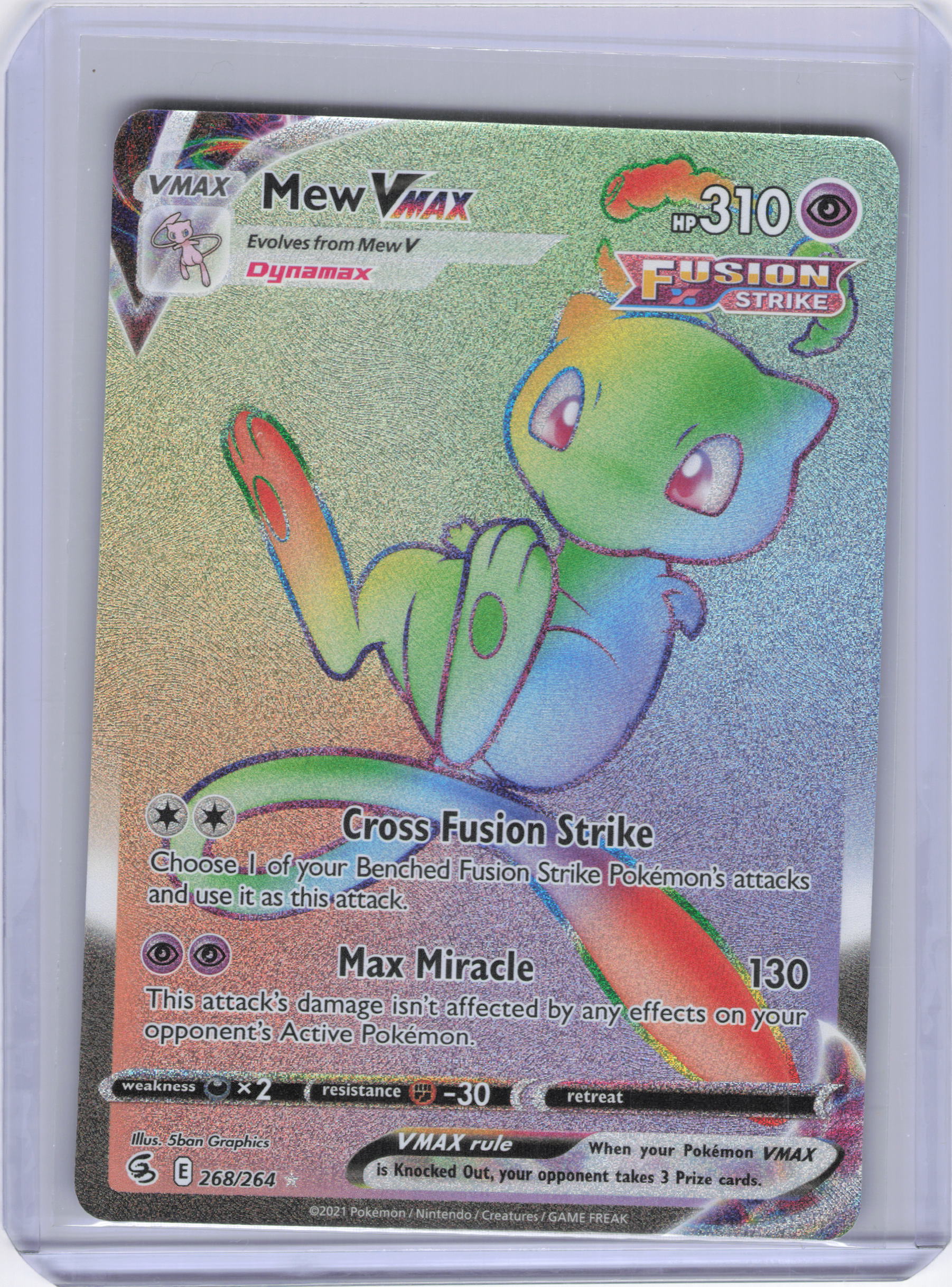 Mew VMAX (Secret) - SWSH08: Fusion Strike (SWSH08)