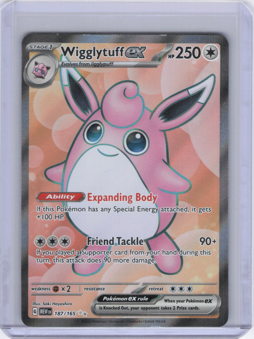 Wigglytuff ex - 187/165 - SV: Scarlet & Violet 151 (MEW)