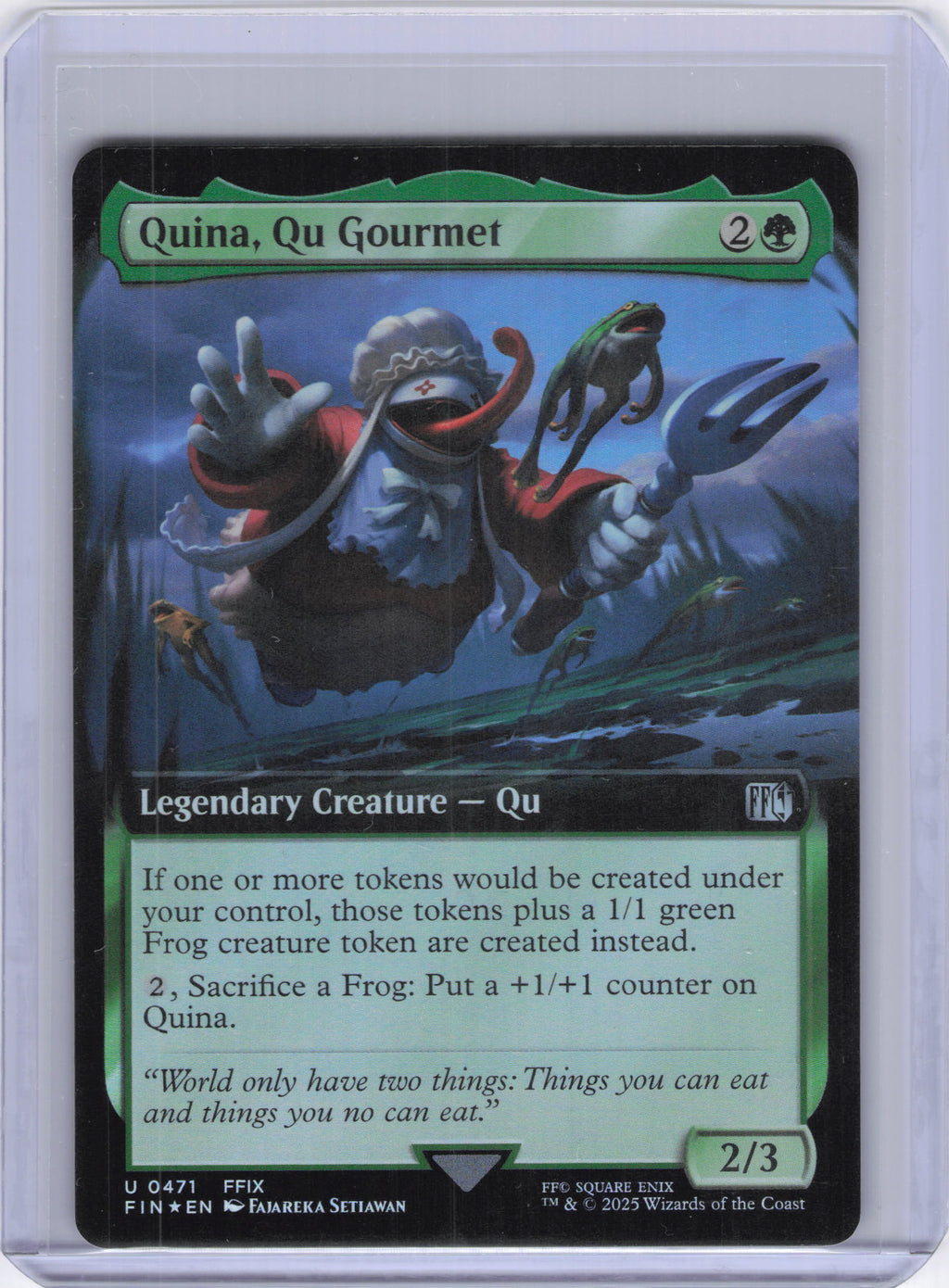 Quina, Qu Gourmet (Extended Art) - FINAL FANTASY (FIN) (Foil)