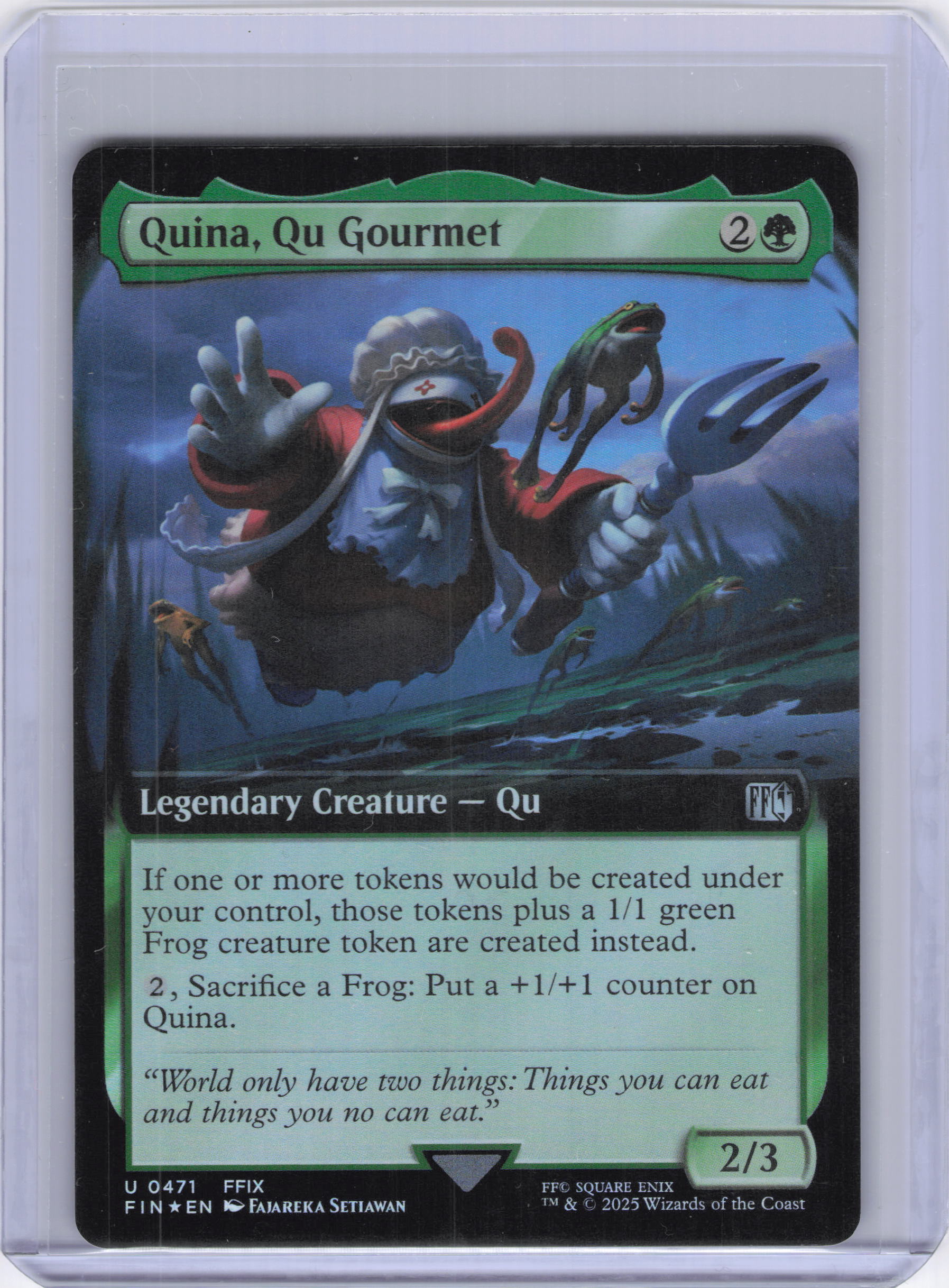 Quina, Qu Gourmet (Extended Art) - FINAL FANTASY (FIN) (Foil)