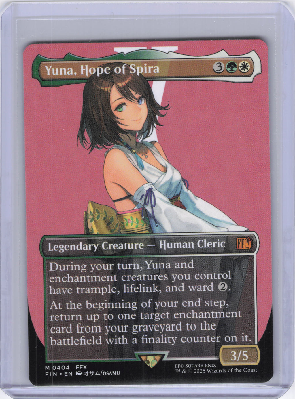 Yuna, Hope of Spira (Borderless) - FINAL FANTASY (FIN)
